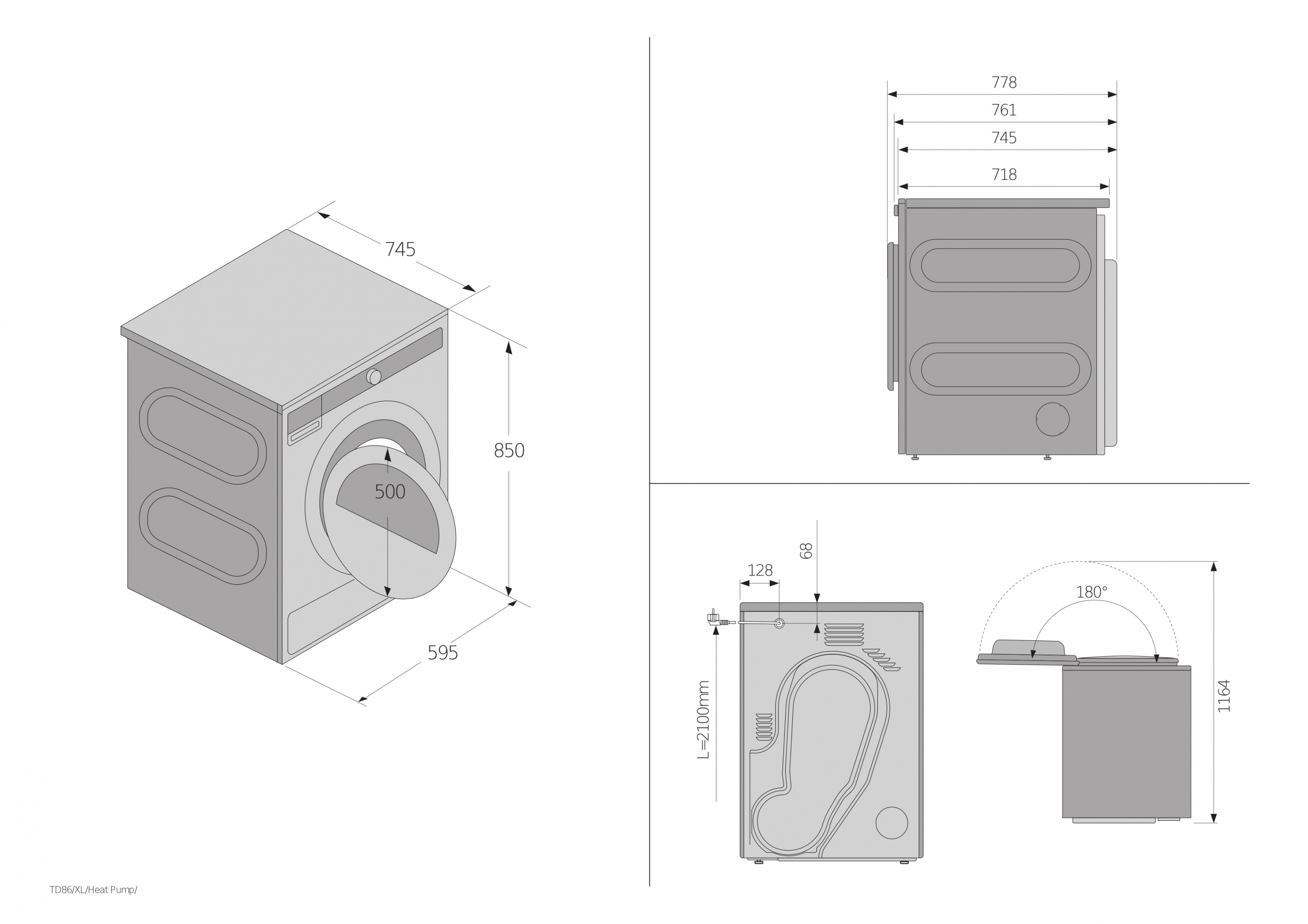 картинка Сушильная машина отдельностоящая Asko T310HCXLW.P белый 