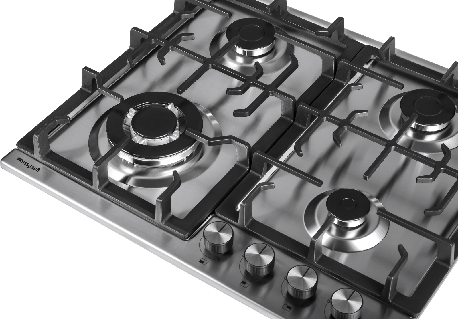 картинка Газовая варочная панель Weissgauff HGG 641 XB нержавеющая сталь 