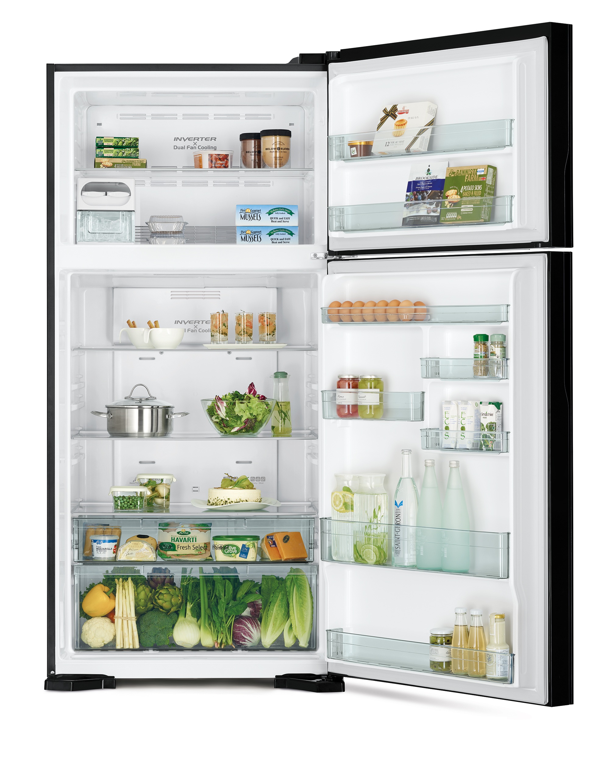 картинка Отдельностоящий холодильник Hitachi R-V660PUC7-1 PWH белый  картинка Отдельностоящий холодильник Hitachi R-V660PUC7-1 PWH белый