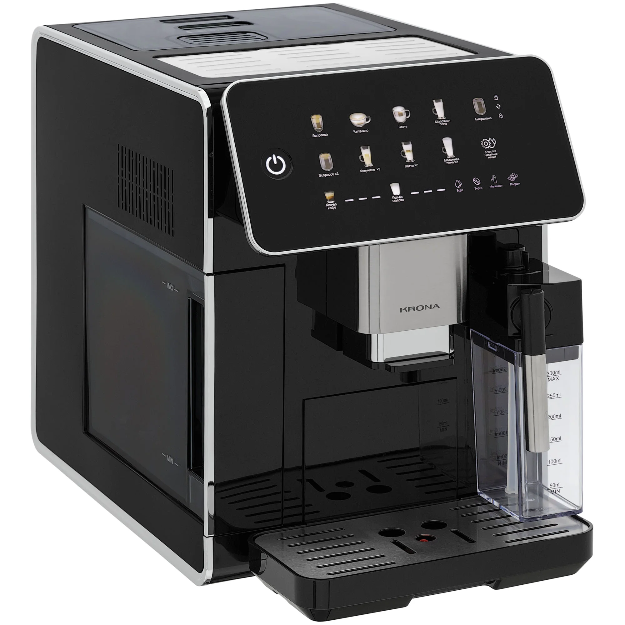 картинка Кофемашина Krona Automatische Kaffeemaschine Black 19 Bar 