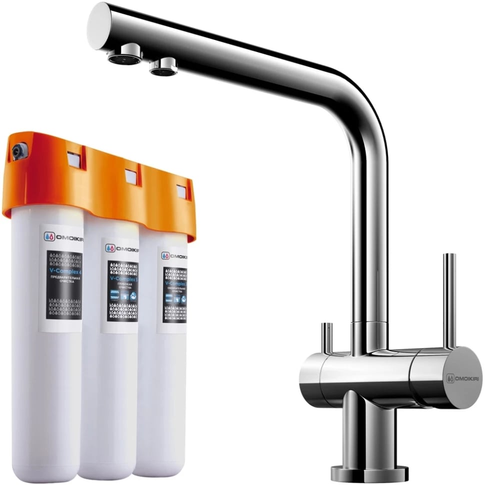 картинка Смеситель Omoikiri PURE DROP LITE + NAGANO C 