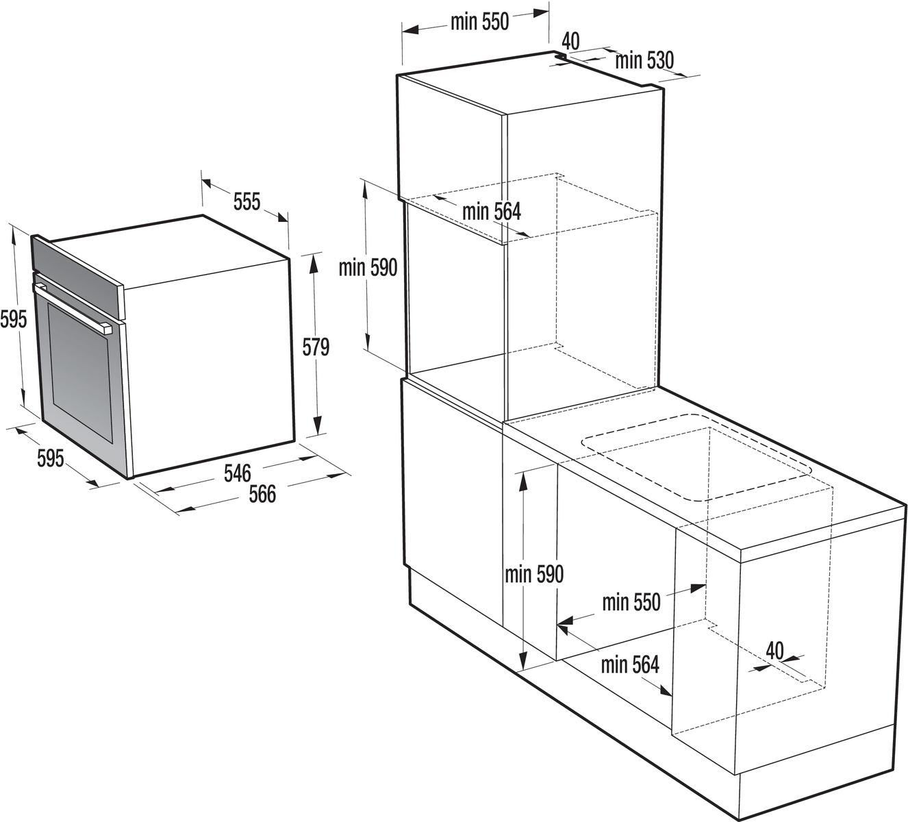 картинка Духовой шкаф Gorenje BOP798S37BG черный 