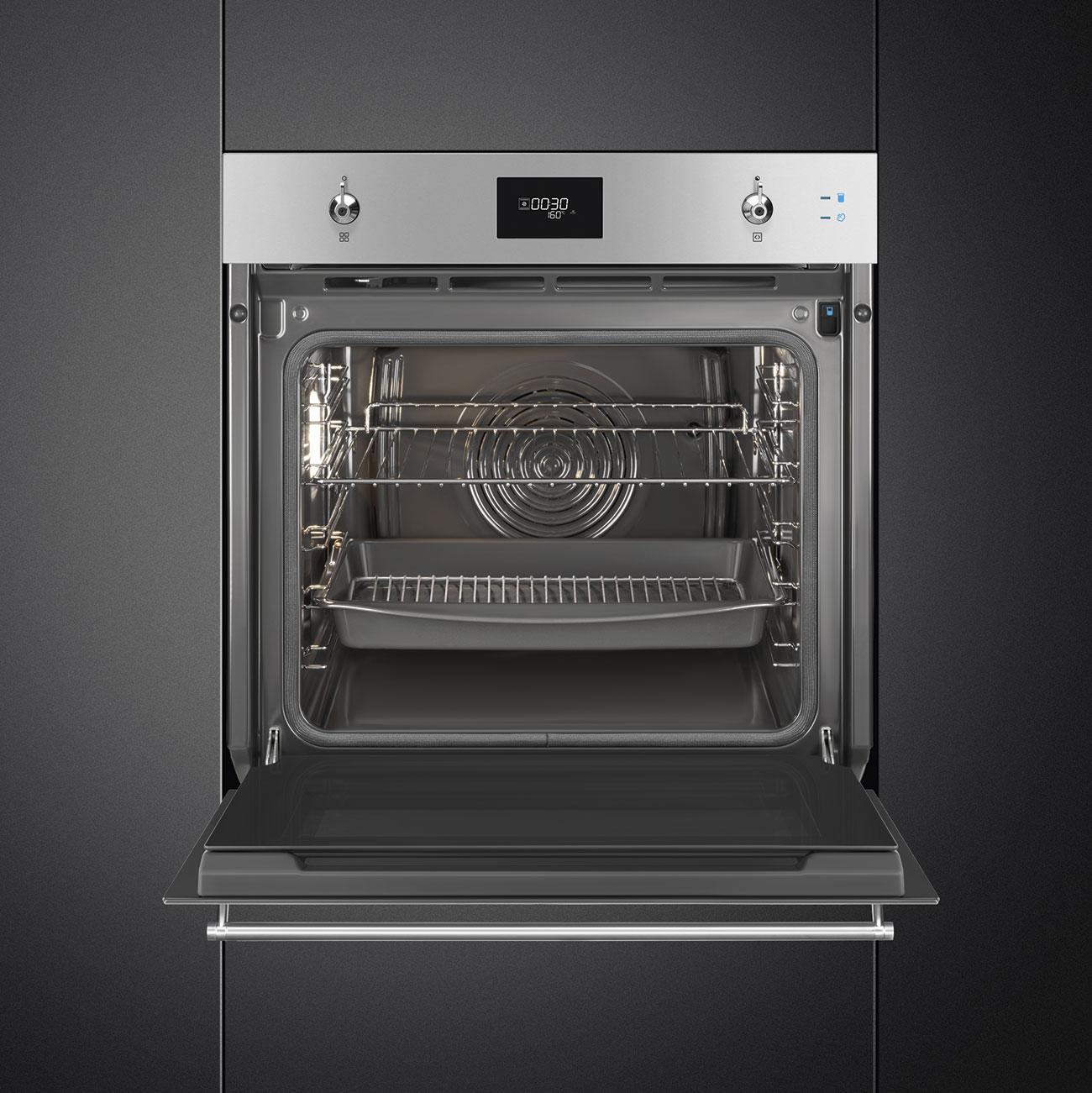 картинка Электрический духовой шкаф с функцией пара Smeg SOP6301S2X 