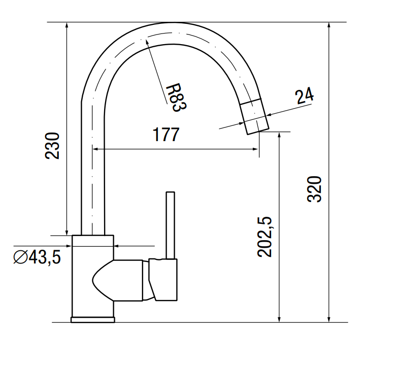 картинка Смеситель LONGRAN LOGIC LM2101 