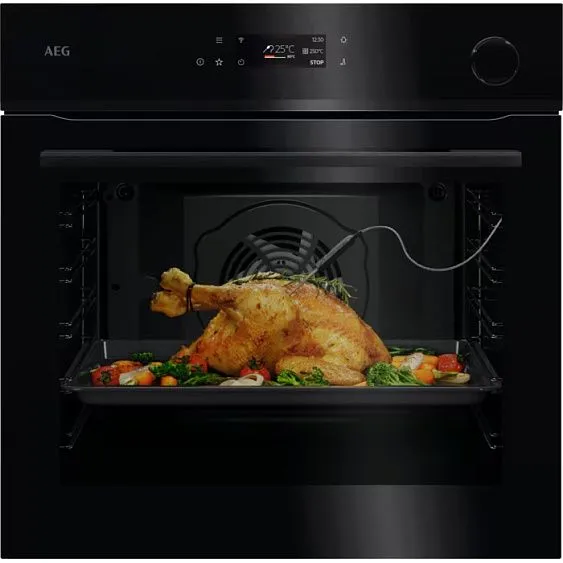 картинка Электрический духовой шкаф с функцией пара Aeg NBR7P631SB 