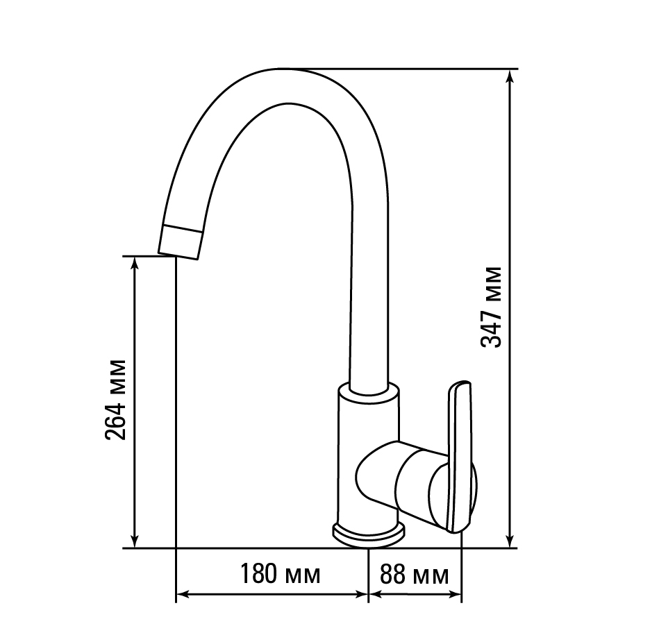 картинка Смеситель Gerdamix VIOLETA LITE SERIES (FL) 