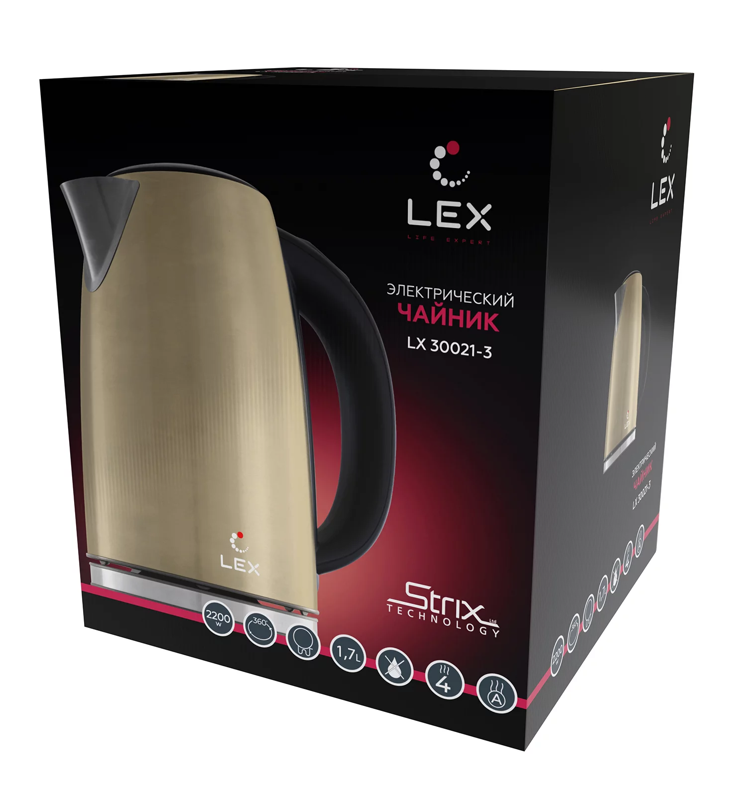 картинка Чайник Lex LX30021-3 