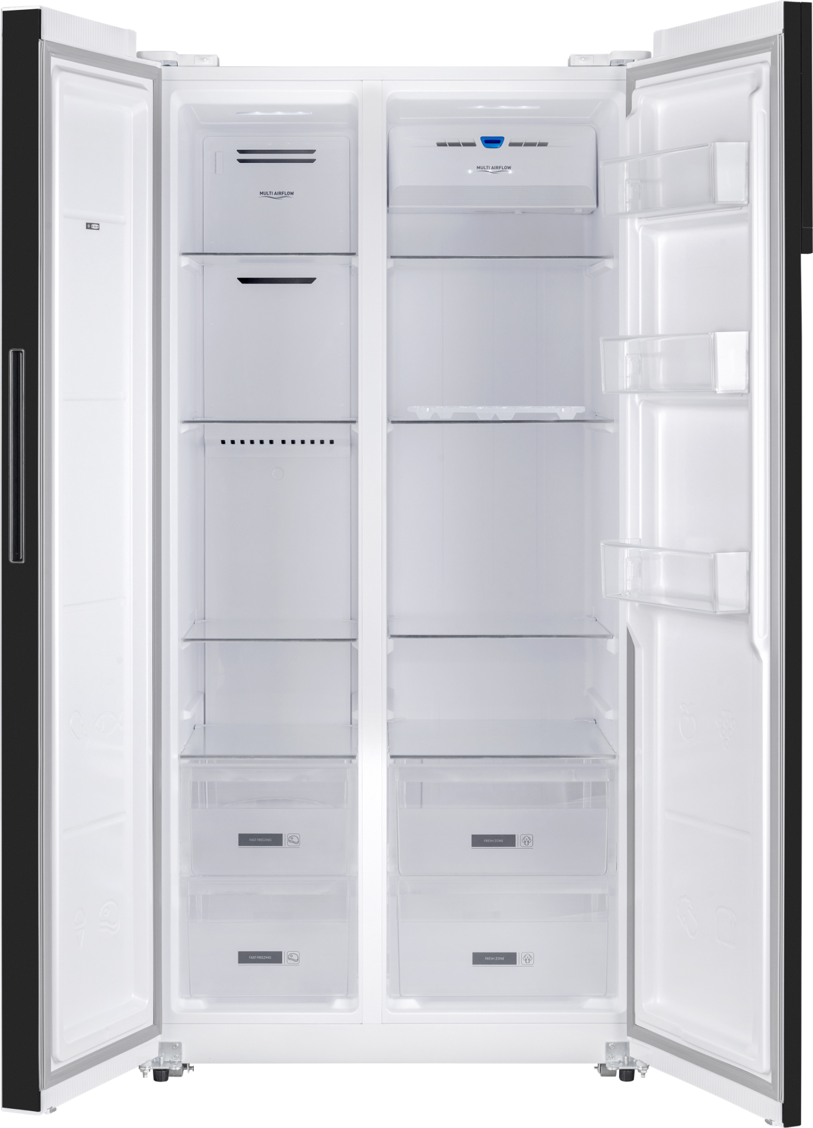 картинка Отдельностоящий холодильник Weissgauff WSBS 600 WG NoFrost Inverter 