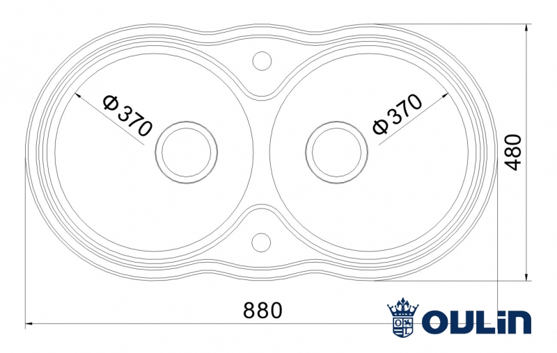 картинка Мойка для кухни Oulin OL-362 