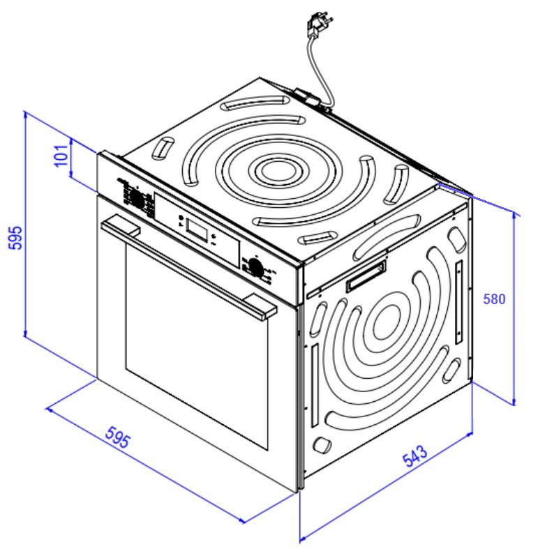 картинка Электрический духовой шкаф Weissgauff EOV 29 PDBS 