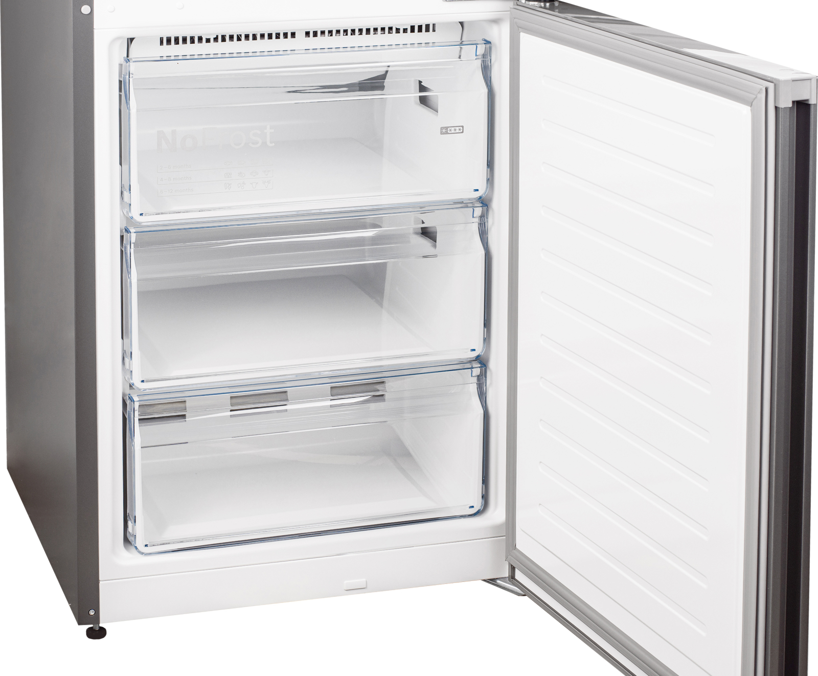 картинка Отдельностоящий холодильник Weissgauff WRK 2010 D Inverter NoFrost Inox 