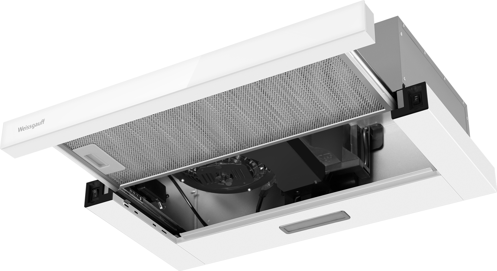 картинка Кухонная вытяжка Weissgauff TEL 600 White Glass 