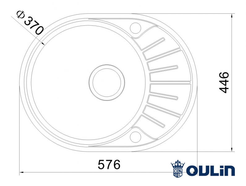 картинка Мойка для кухни Oulin OL-R101 