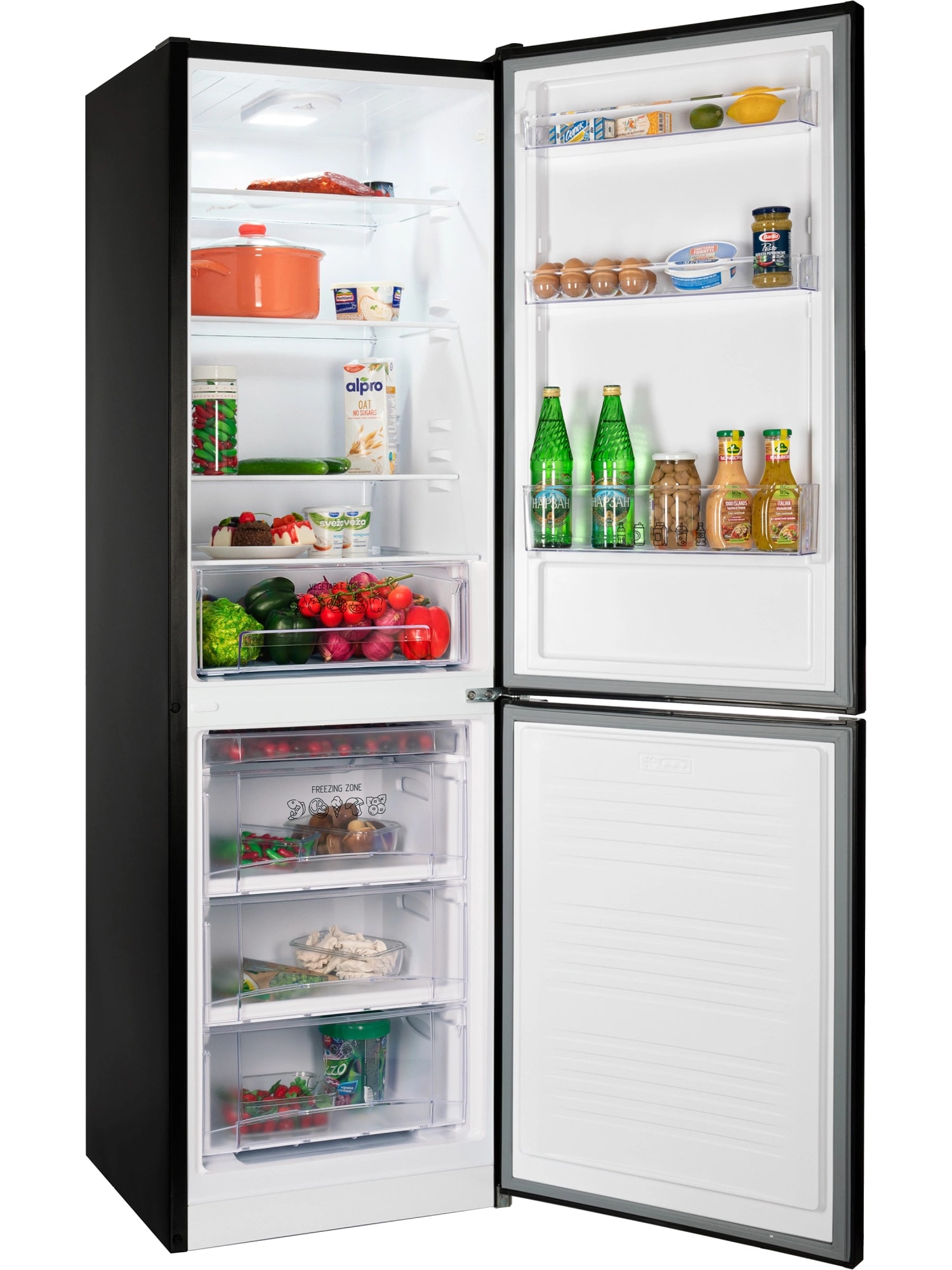 картинка Отдельностоящий холодильник Nord NRB 162NF B черный 