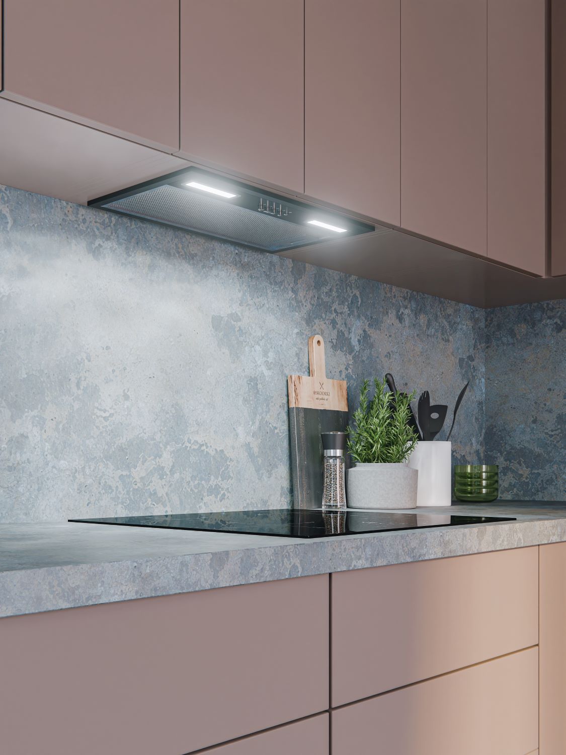 картинка Кухонная вытяжка Lex HYPER 600 LIGHT BL черная 