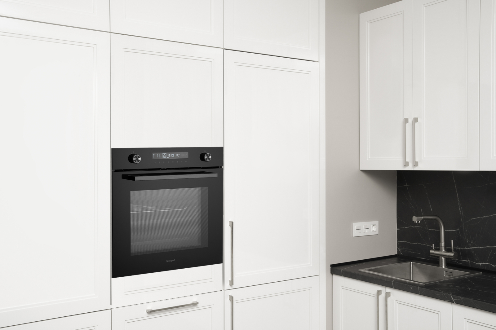 картинка Электрический духовой шкаф Weissgauff EOM 751 PDB Black Edition 