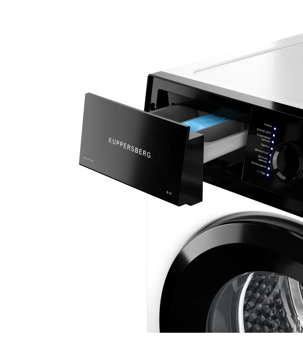 картинка Стиральная машина с паром Kuppersberg WM 420 W  картинка Стиральная машина с паром Kuppersberg WM 420 W