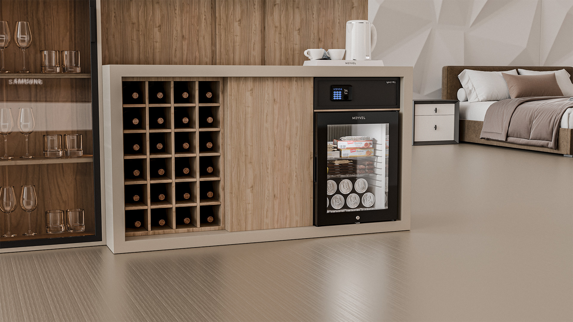 картинка Мини-бар Meyvel MMT-30BG черный 