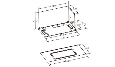 картинка Кухонная вытяжка полновстраиваемая Haier HVX-BI652GW 