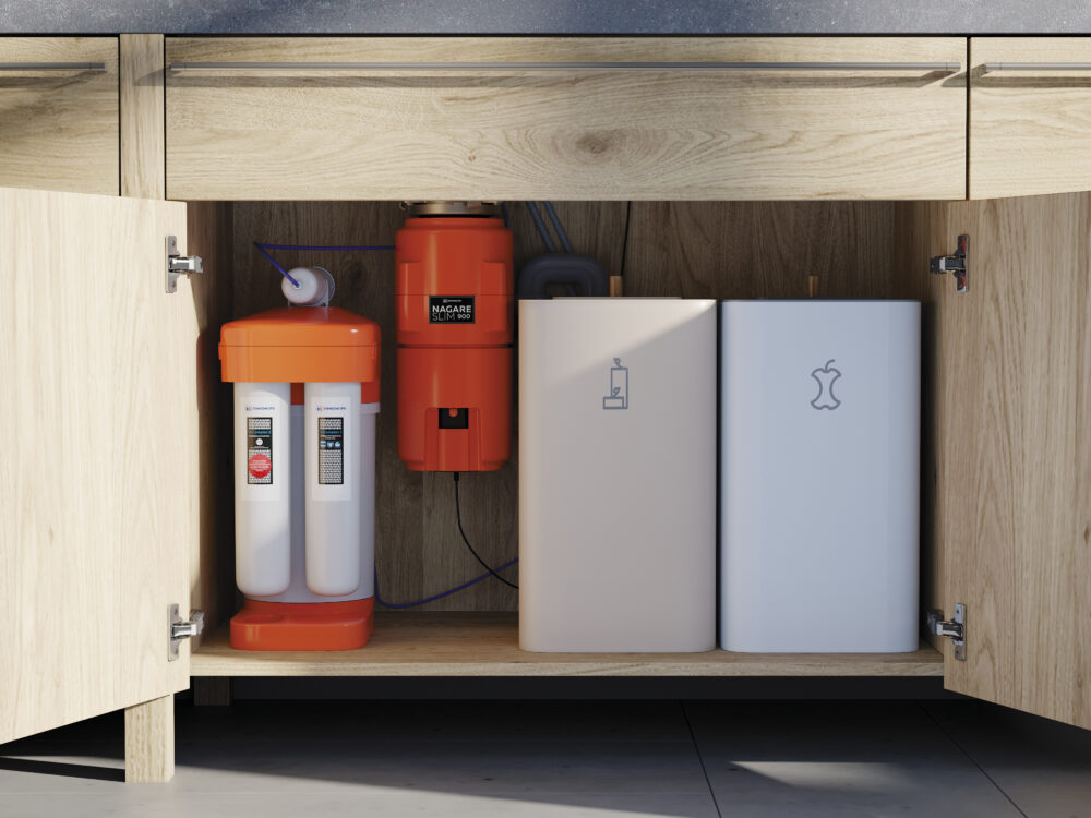 картинка Измельчитель пищевых отходов Omoikiri Nagare Slim 900 