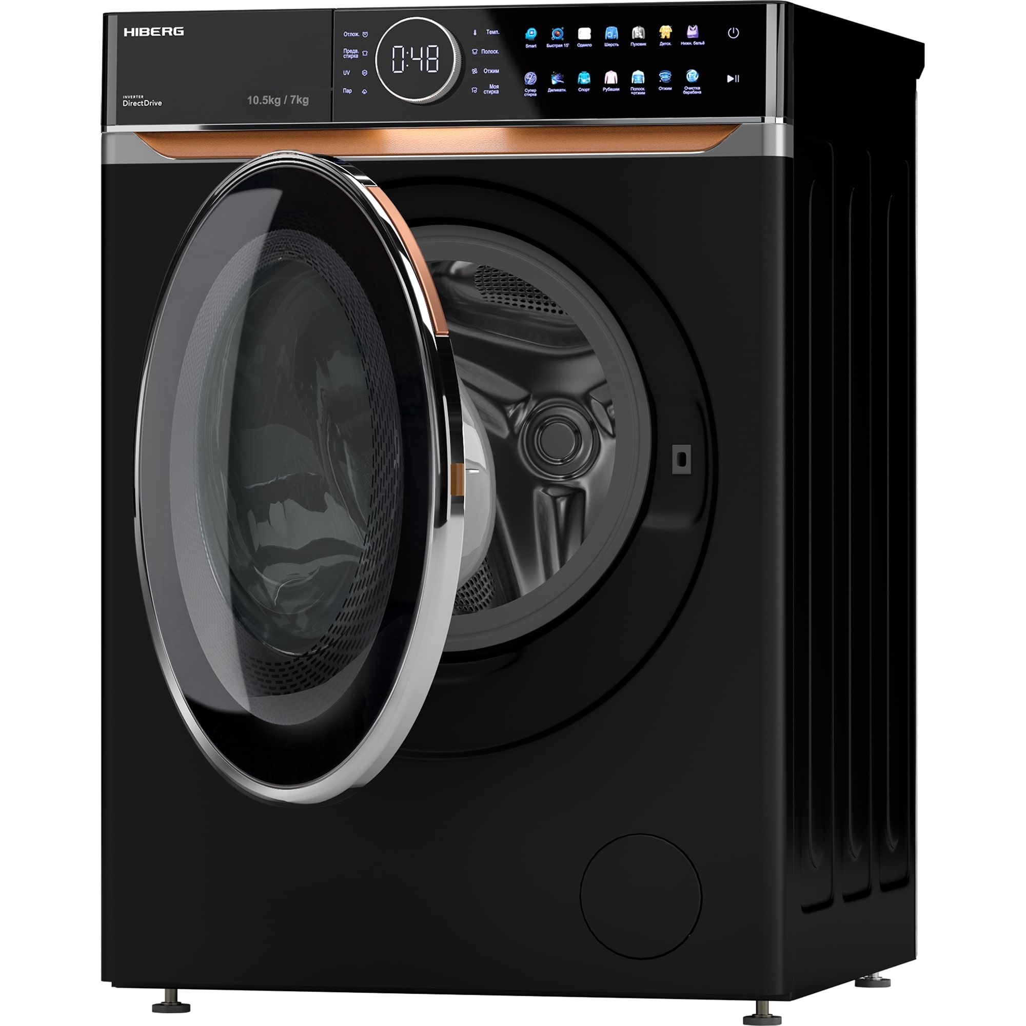 картинка Стиральная машина с сушкой Hiberg I-DDQ10 - 10714 B  картинка Стиральная машина с сушкой Hiberg I-DDQ10 - 10714 B