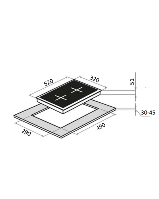 картинка Варочная панель Maunfeld EGHS.32.63CS/G нержавеющая сталь 