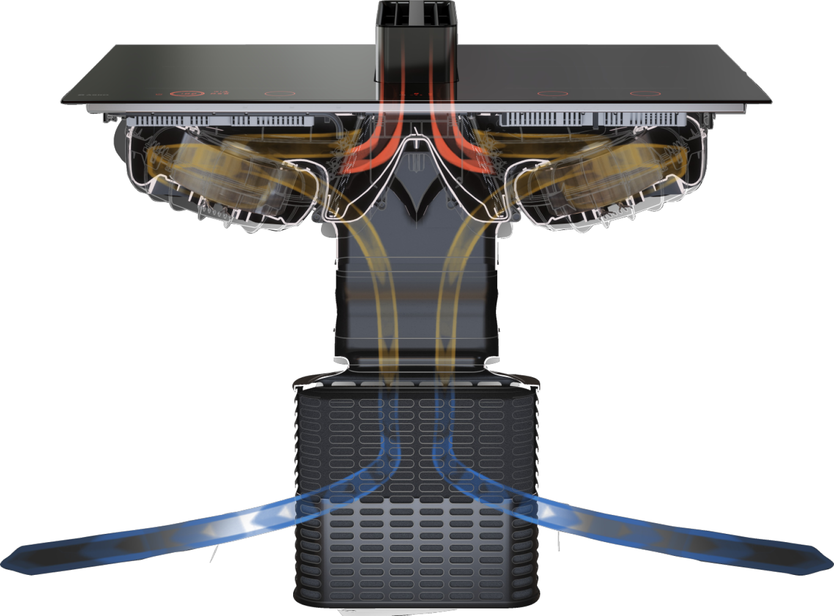 картинка Варочная панель со встроенной вытяжкой Asko HIHD854MM 