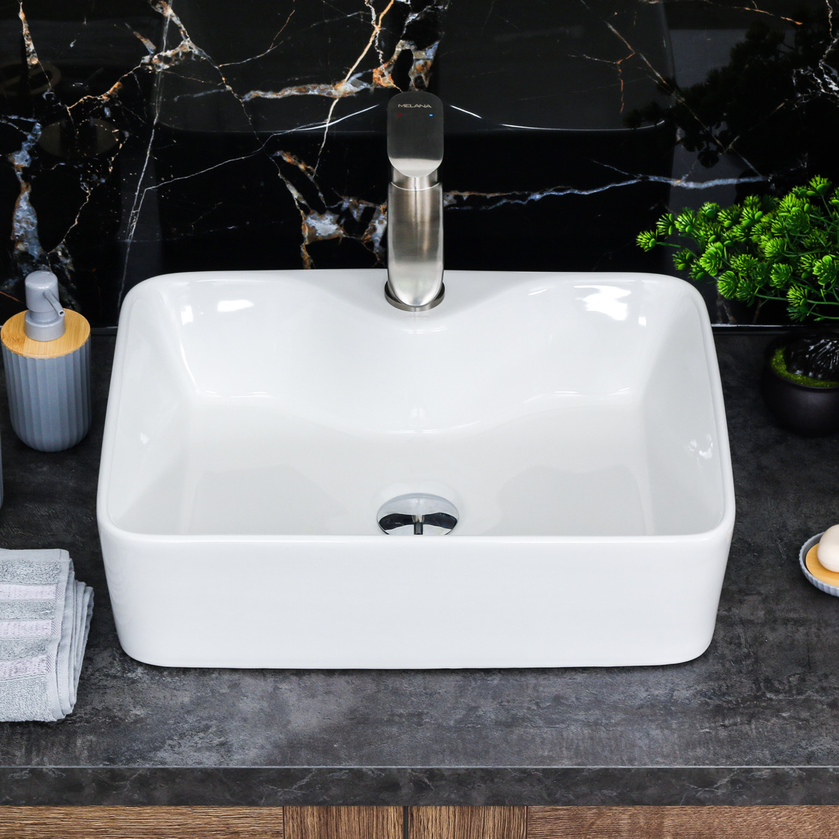 картинка Раковина Melana MLN-7291, белый 