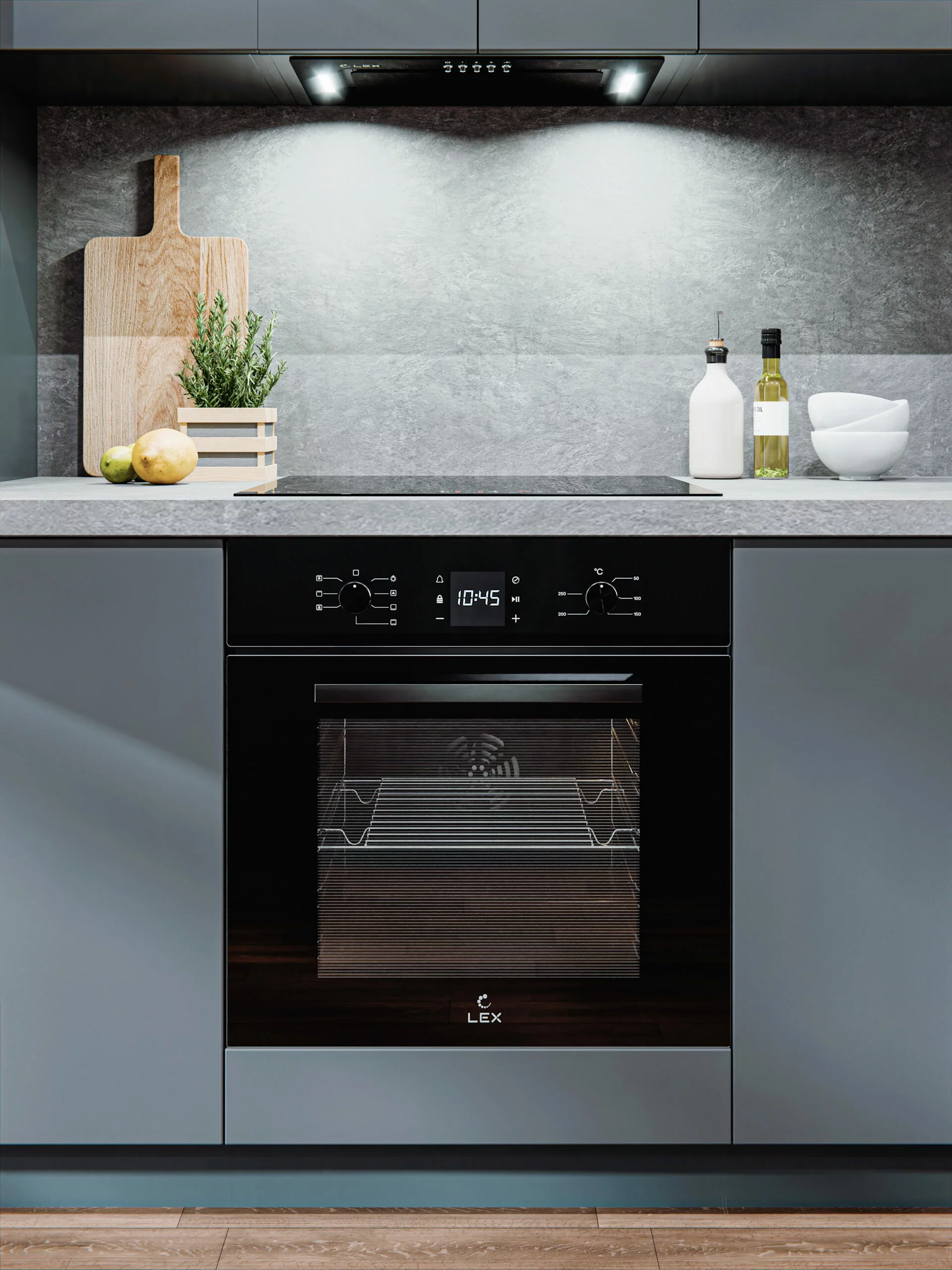 картинка |Discount| Электрический духовой шкаф Lex EDM 071 BBL 