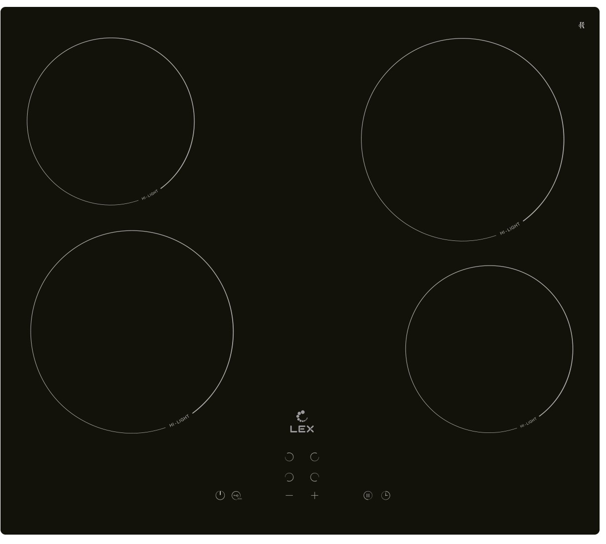 картинка Варочная панель Lex EVH 640A BL 