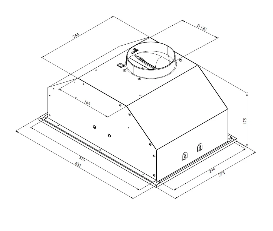 картинка Кухонная вытяжка Krona KATE 400 WHITE PB 