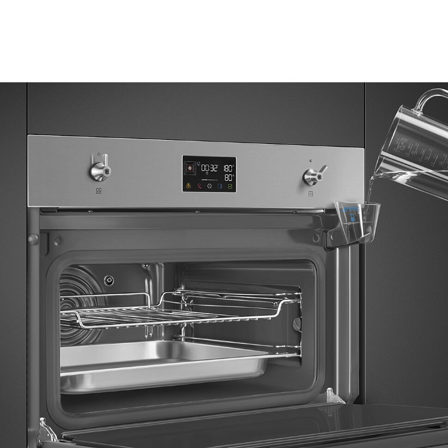 картинка Электрический духовой шкаф с функцией пароварки Smeg SO4302S3X 