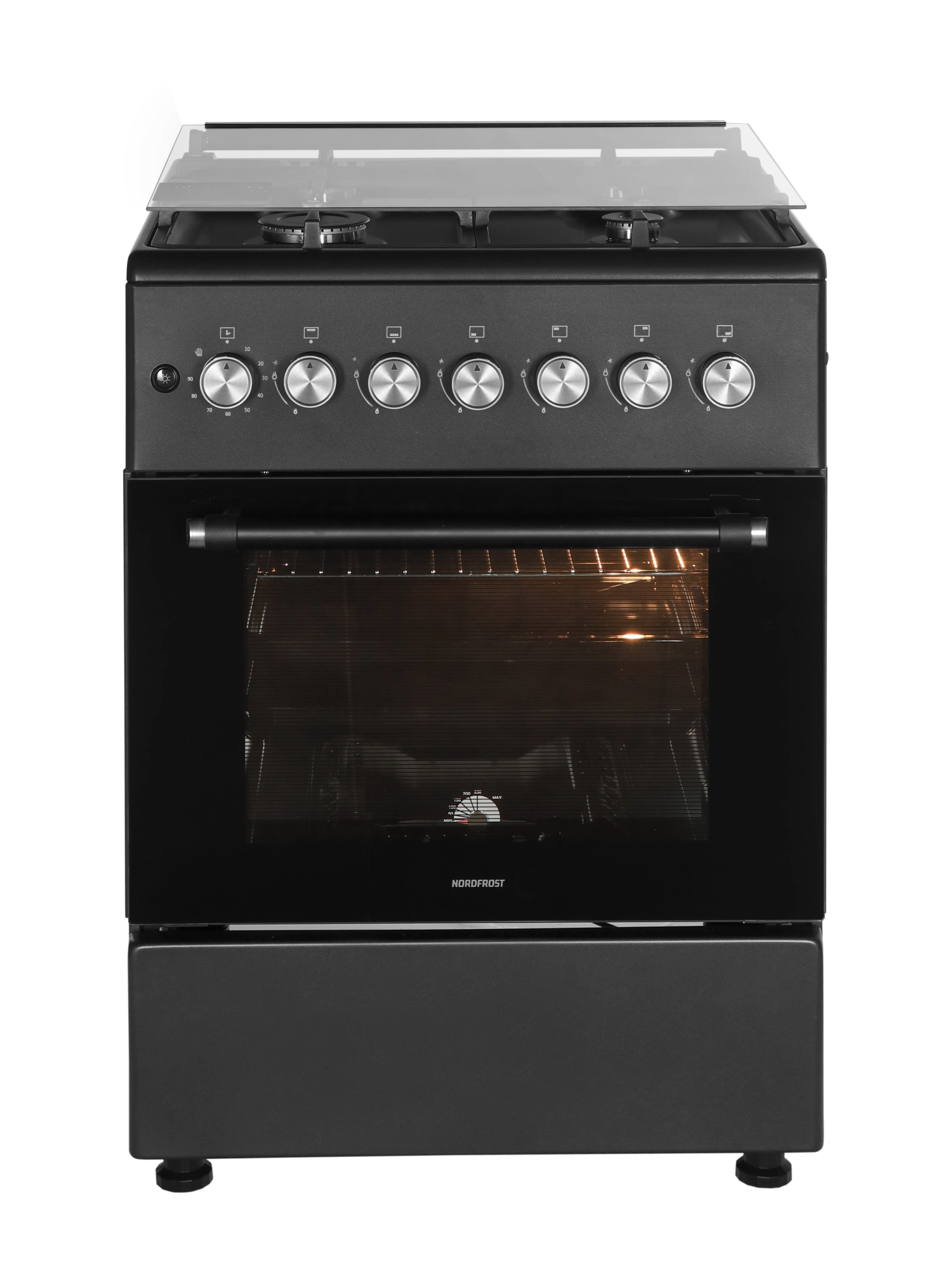 картинка Газовая кухонная плита Nord GG 6064 Gd графит 