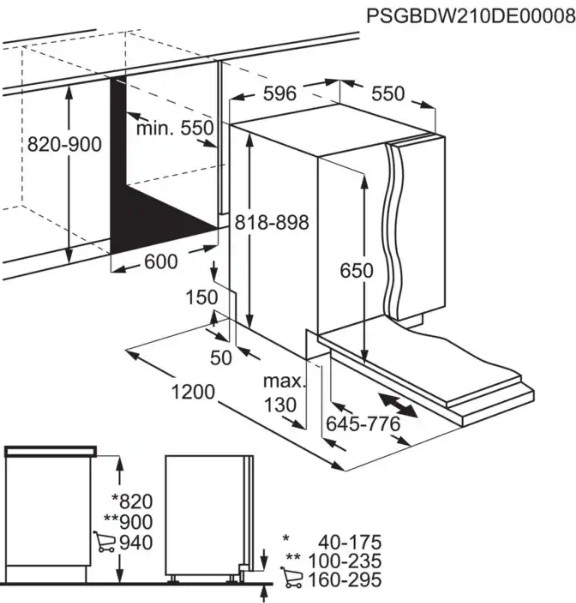 картинка Посудомоечная машина Aeg FSK73607Z 