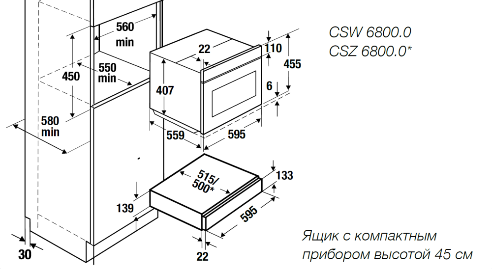 картинка Подогреватель посуды Kuppersbusch CSW 6800.0 KSM Matt Black 
