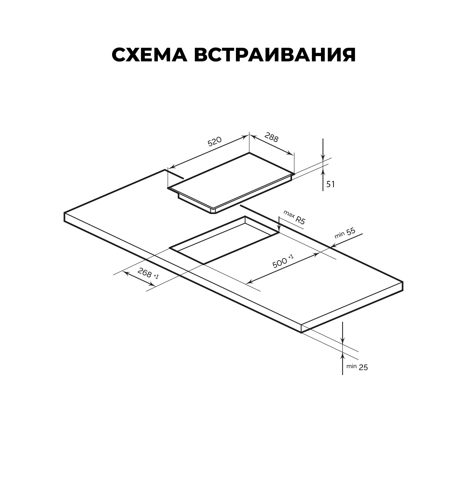 картинка Варочная панель Lex EVH 3020B BL 