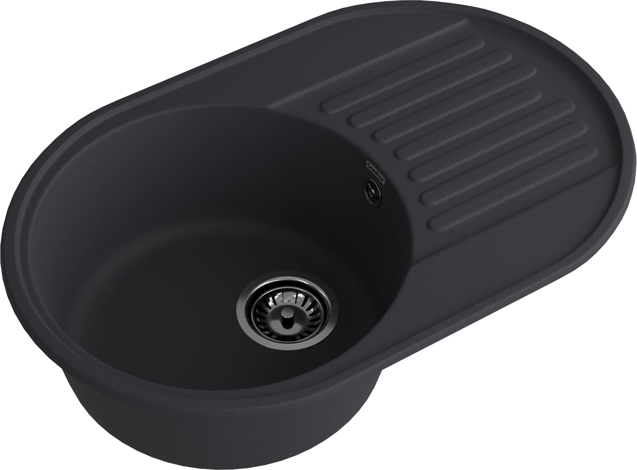 картинка Мойка для кухни Granfest-Quarz GF-Z18 черный 