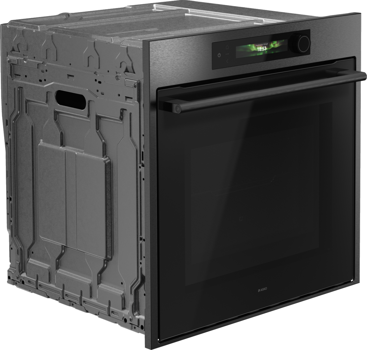 картинка Электрический духовой шкаф с функцией СВЧ Asko OCM66BSH черный 