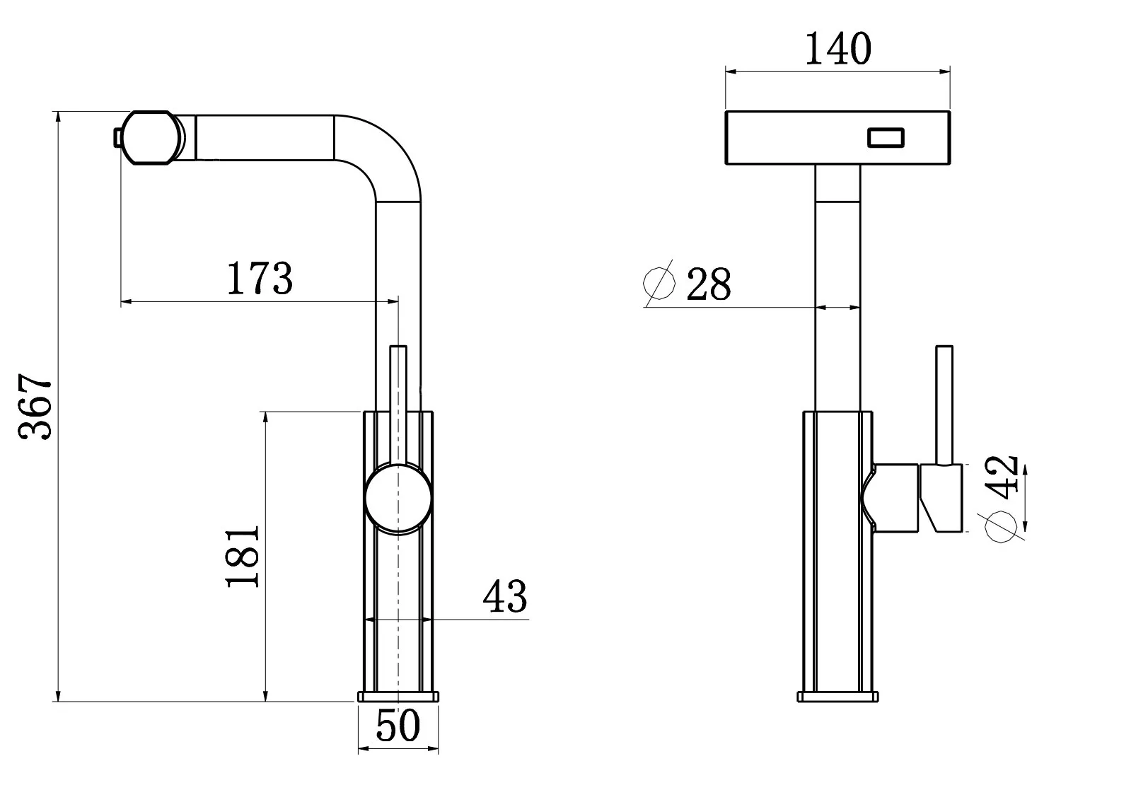 картинка Смеситель LONGRAN Techno LM2186, GunGrey 