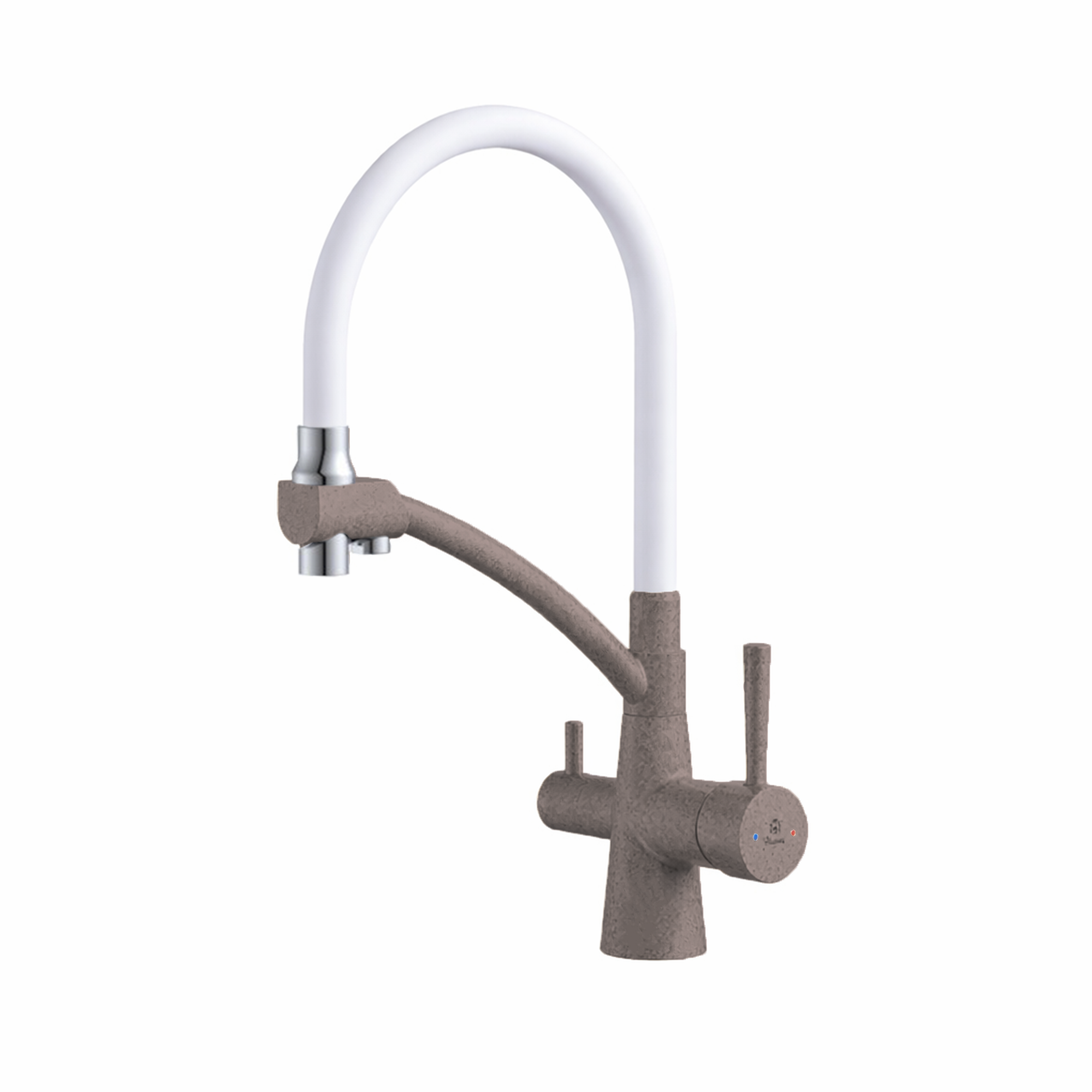 картинка Смеситель Gerdamix BROOKS (Fl) white 