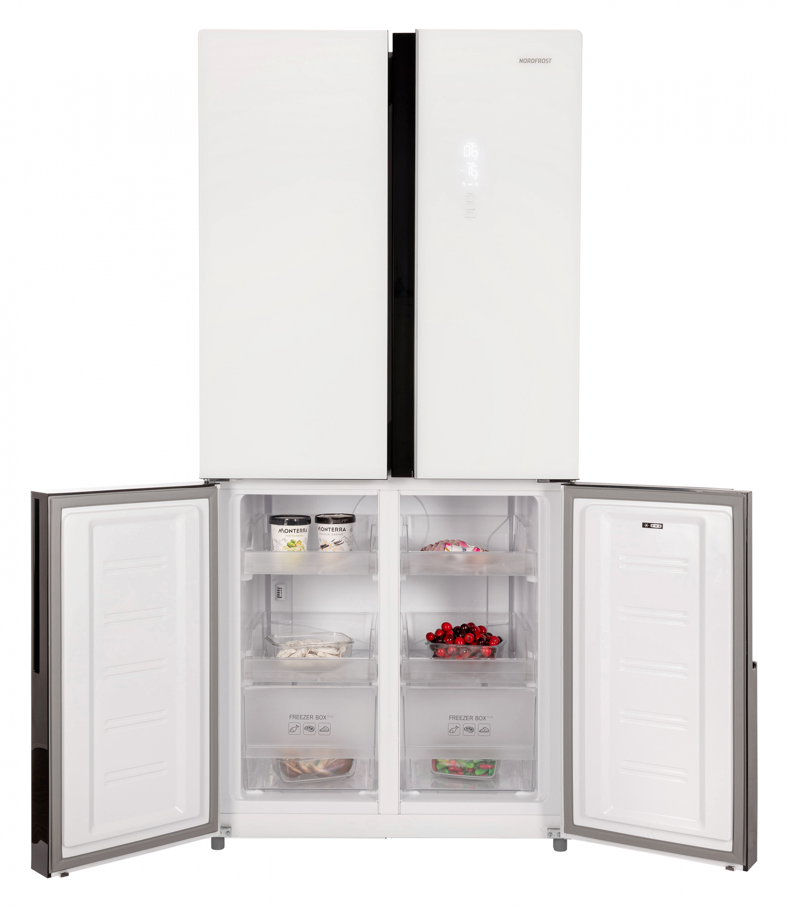 картинка Отдельностоящий холодильник Nordfrost RFQ 510 NFGW INVERTER 