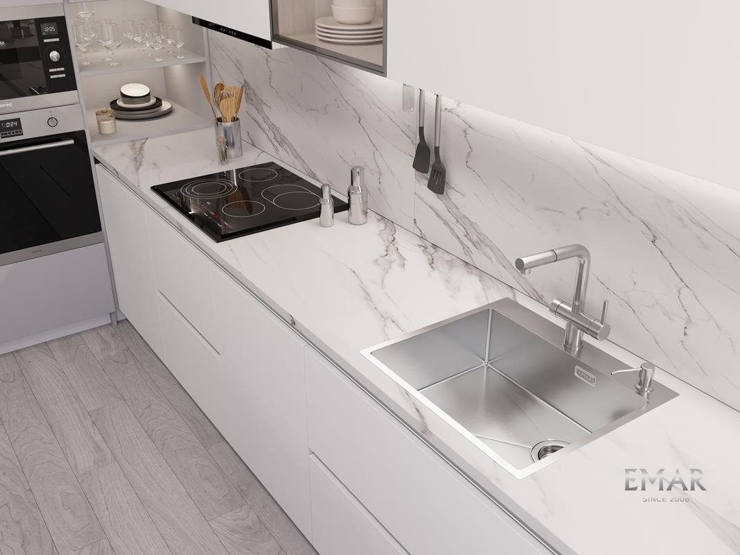 картинка Кухонная мойка Emar EMB-560(TOP) PVD Nano Satin 