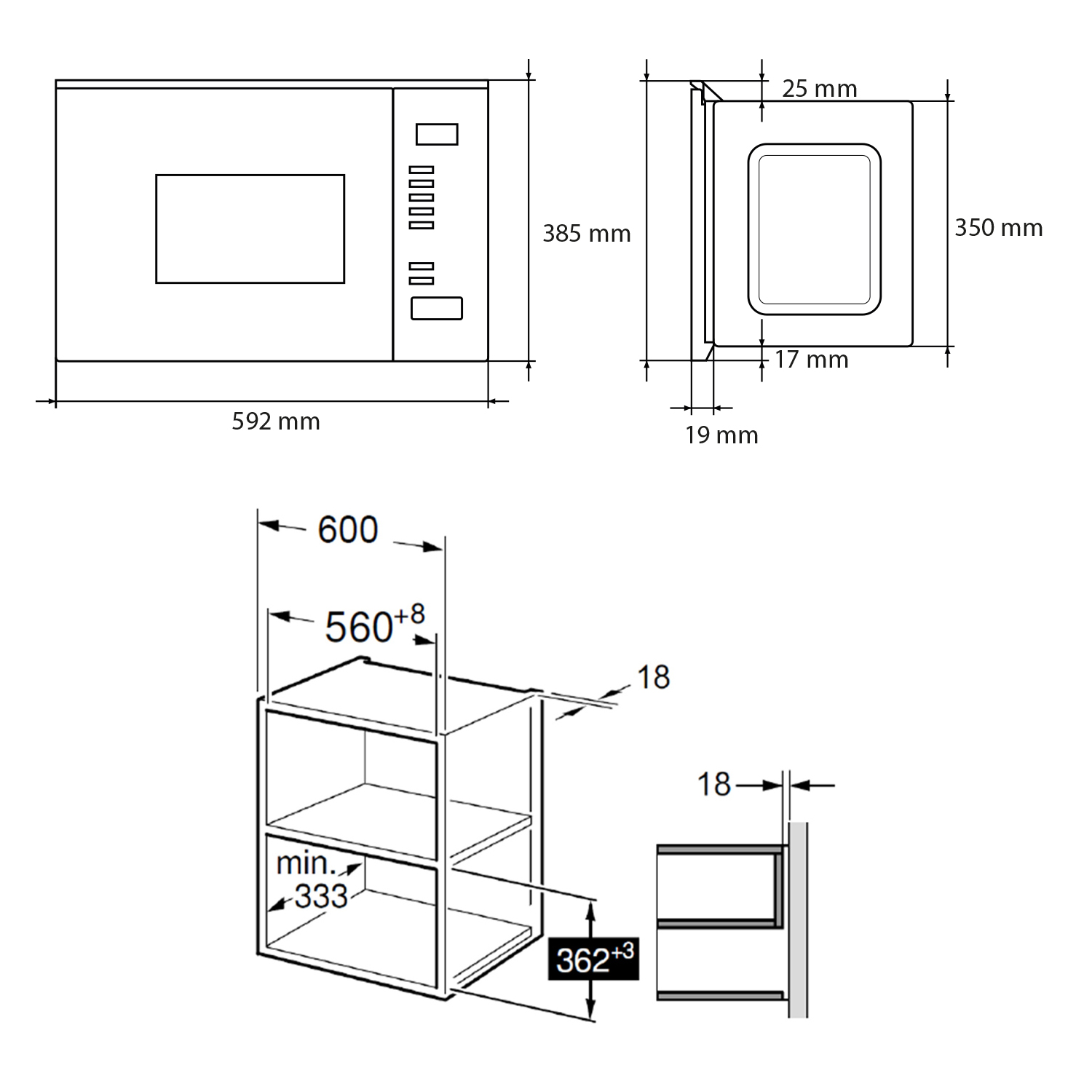 картинка Микроволновая печь Maunfeld MBMO.20.8GB черный 