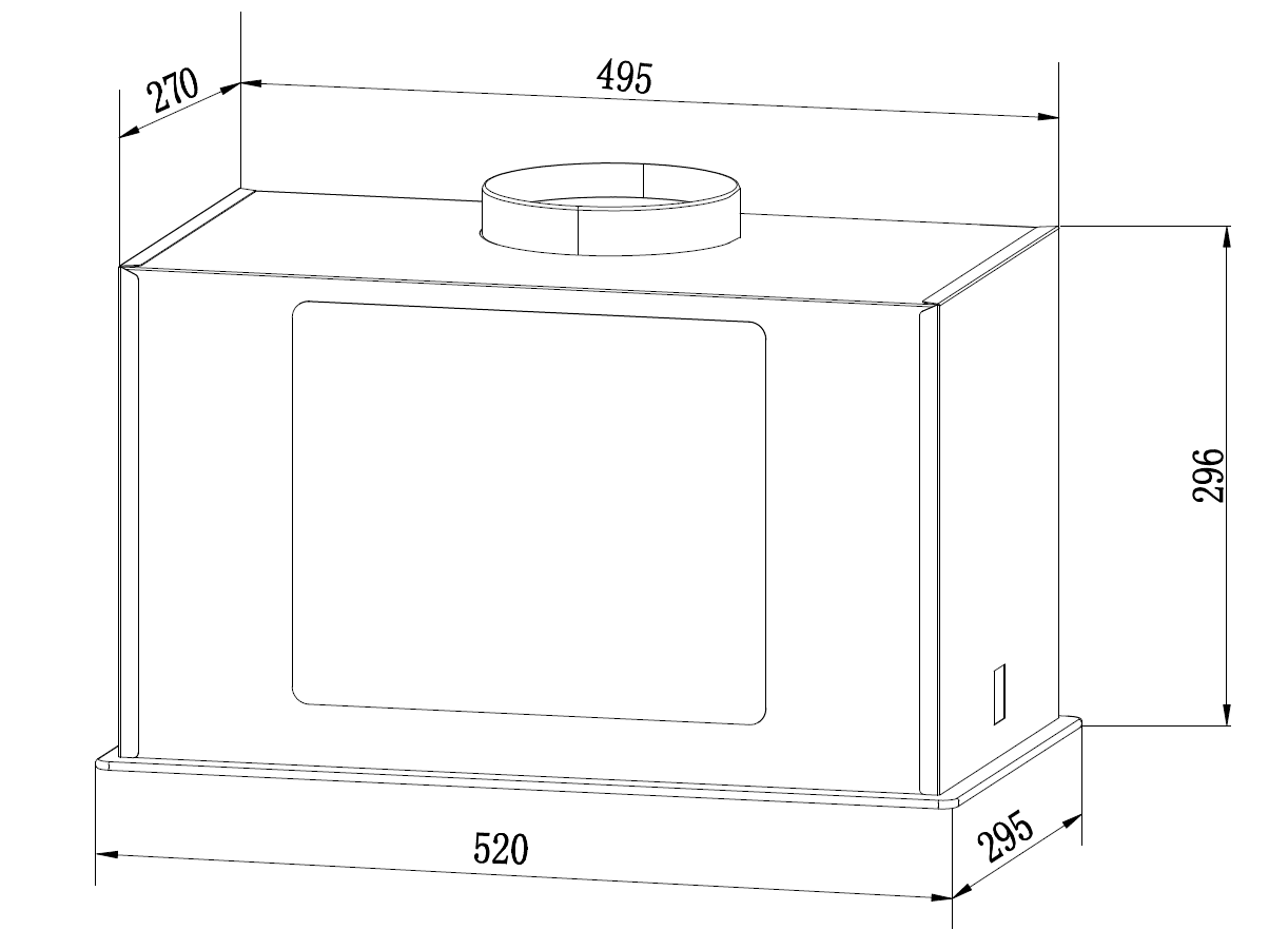 картинка Кухонная вытяжка Weissgauff Aura 1200 Remote BL 