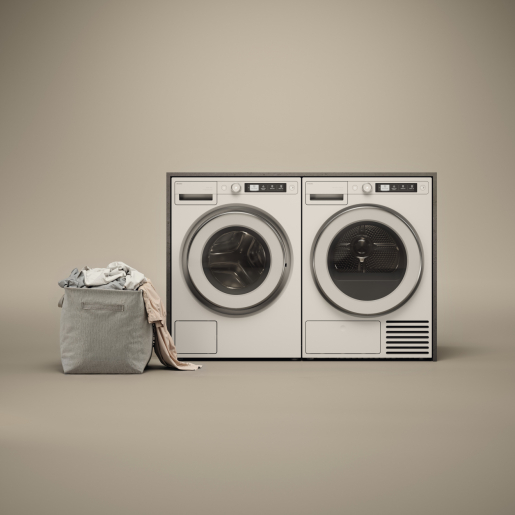 картинка Стиральная машина с паром Asko W5096RW белый 