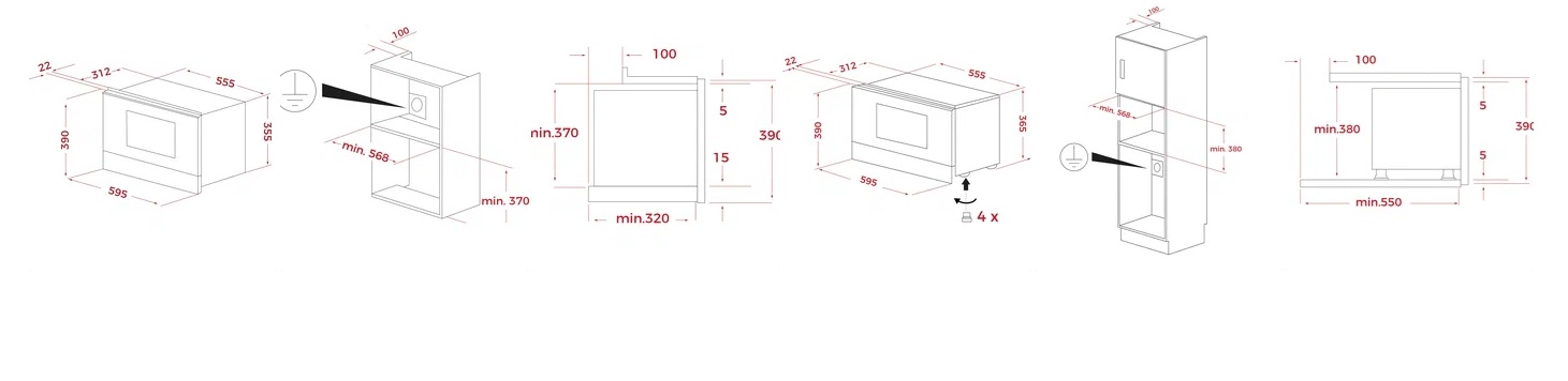 картинка Микроволновая печь Teka MS 6220 BIS R STAINLESS STEEL 