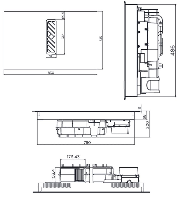 картинка Варочная панель Maunfeld MIHC834SF2BK 