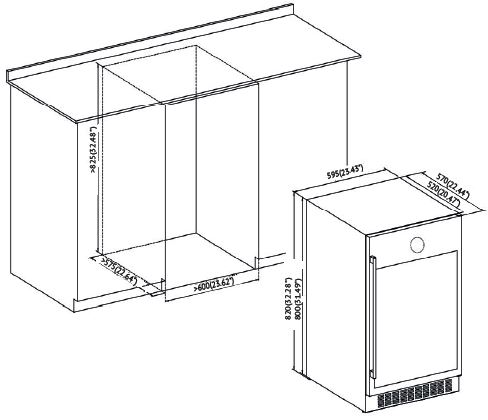 картинка Встраиваемый винный шкаф Kuppersberg RBW 85 