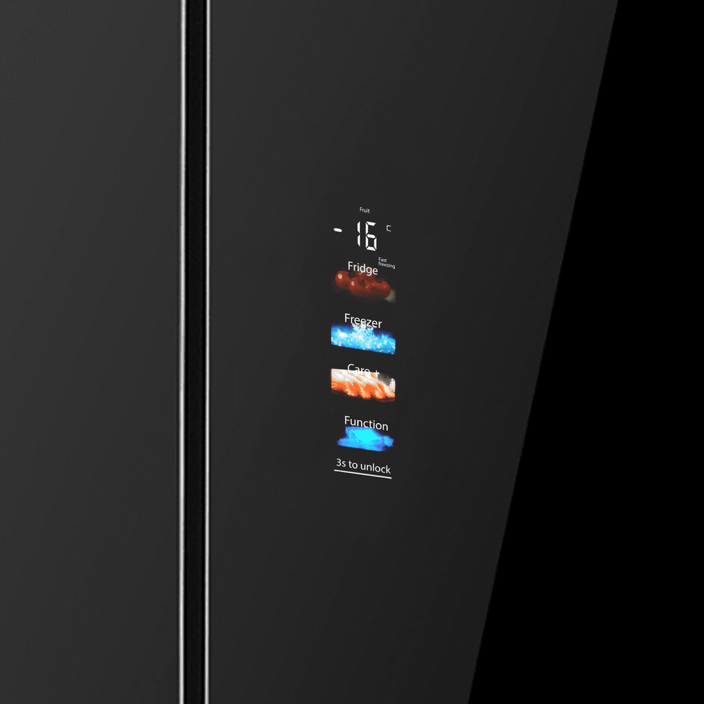 картинка Полувстраиваемый холодильник Maunfeld MFF190NFDB черный 