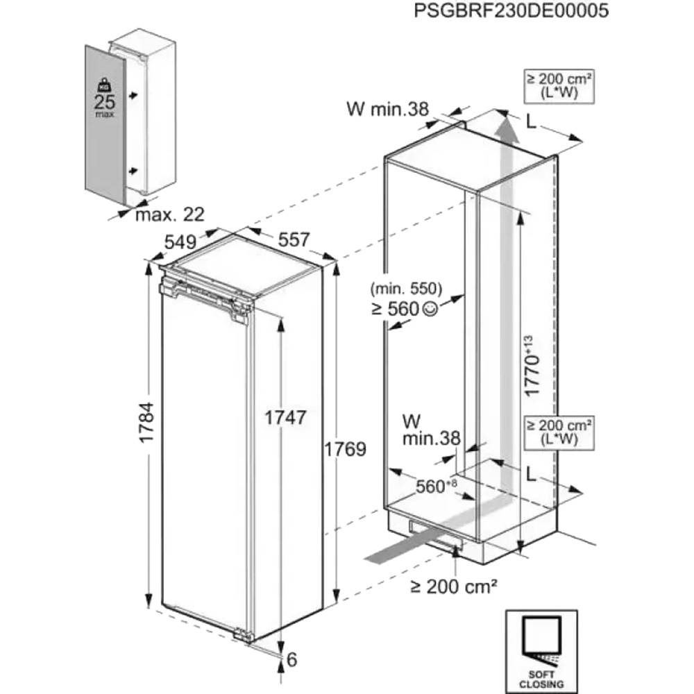 картинка Морозильная камера встраиваемая Aeg TB7NA181EC 